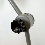Large Grey Industrial Workshop Table Lamp, 1960s