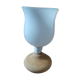 Bedside lamp base reconstituted stone tulip original white glass