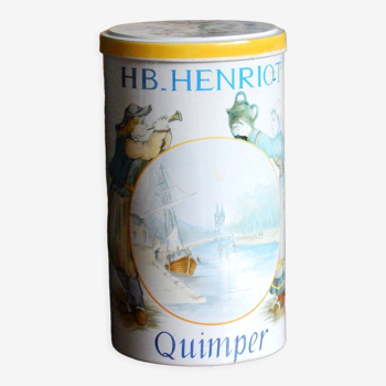 Boite à biscuits en métal HB Quimper