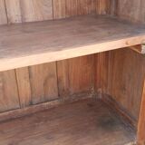 Old wooden glass cabinet