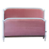 Upholstered bed Louis XVI style pink velvet