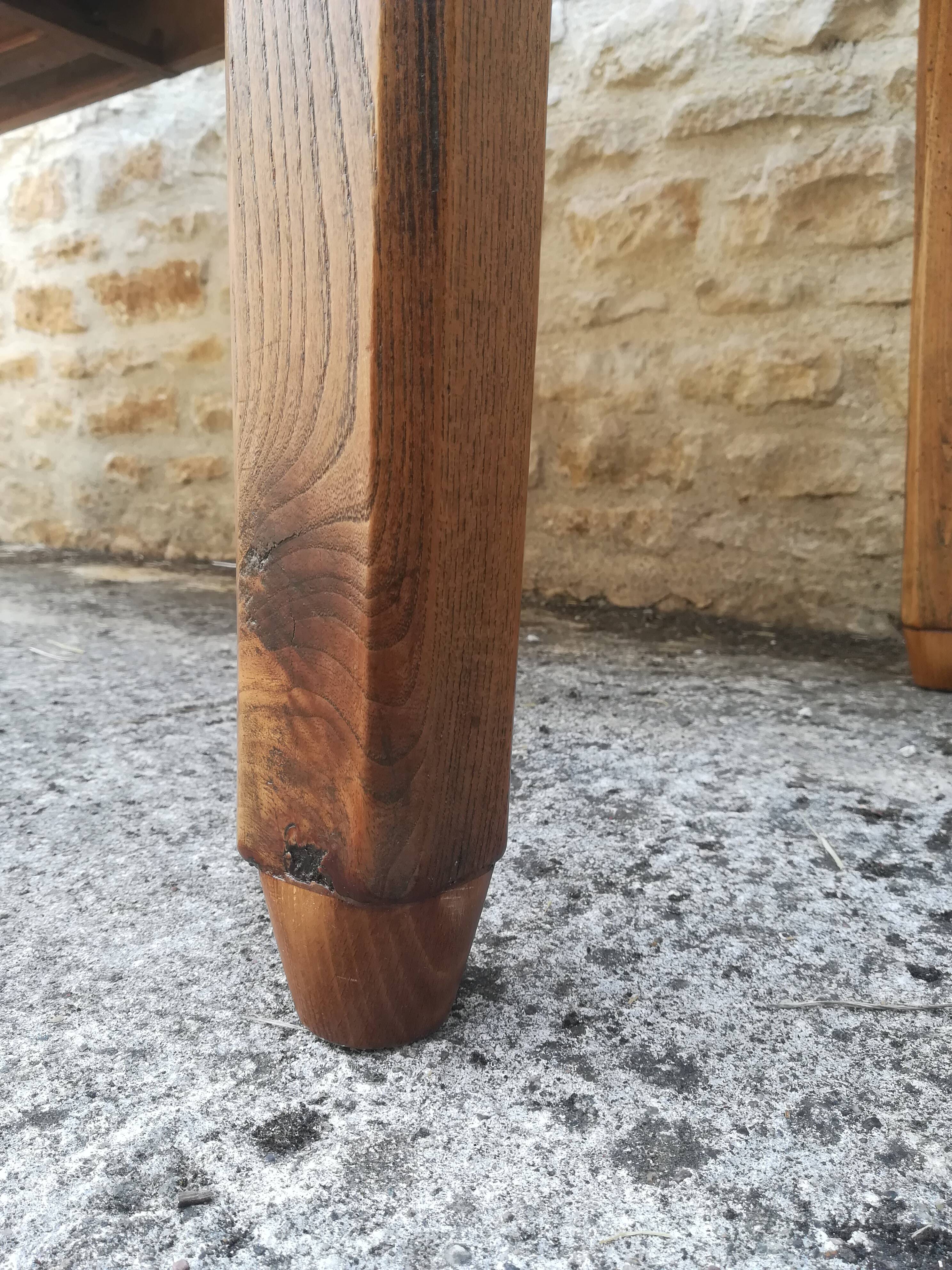 Elm farmhouse table