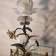 brass and pewter floral lamp 1900 art nouveau murano tulip 37x16
