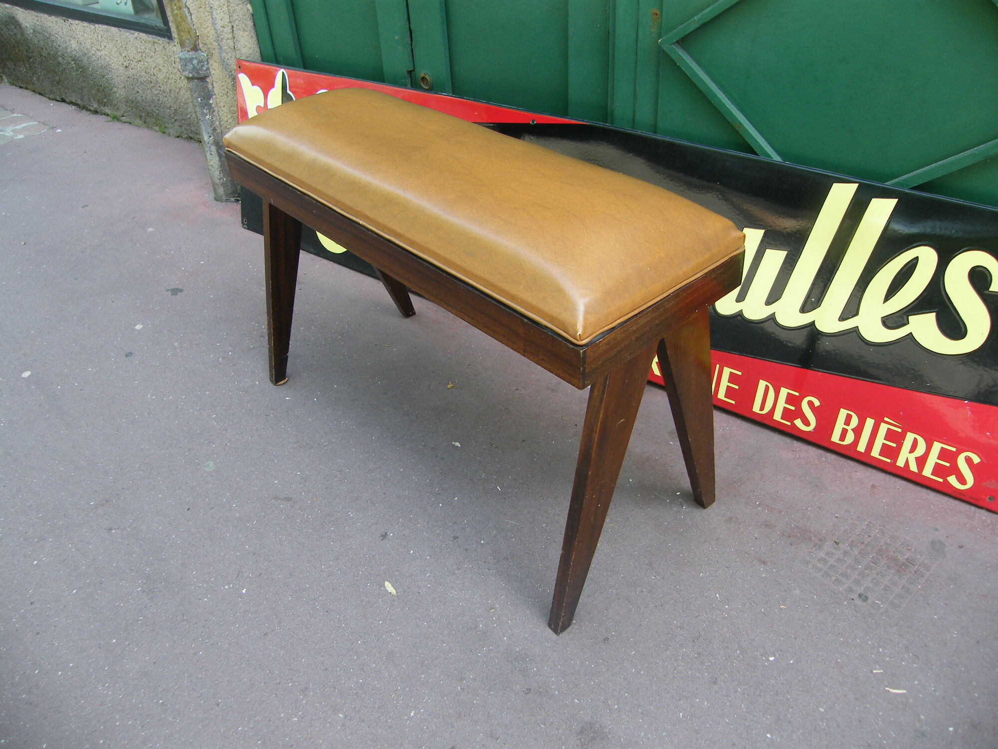 Banc de piano pour 4 mains pieds compas