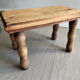 Small bench / wooden stool (bobbin decor) I