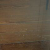 Metal coffee table, glass tray, 60s