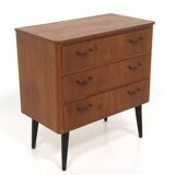 Scandinavian teak chest of drawers, Sweden, 1950