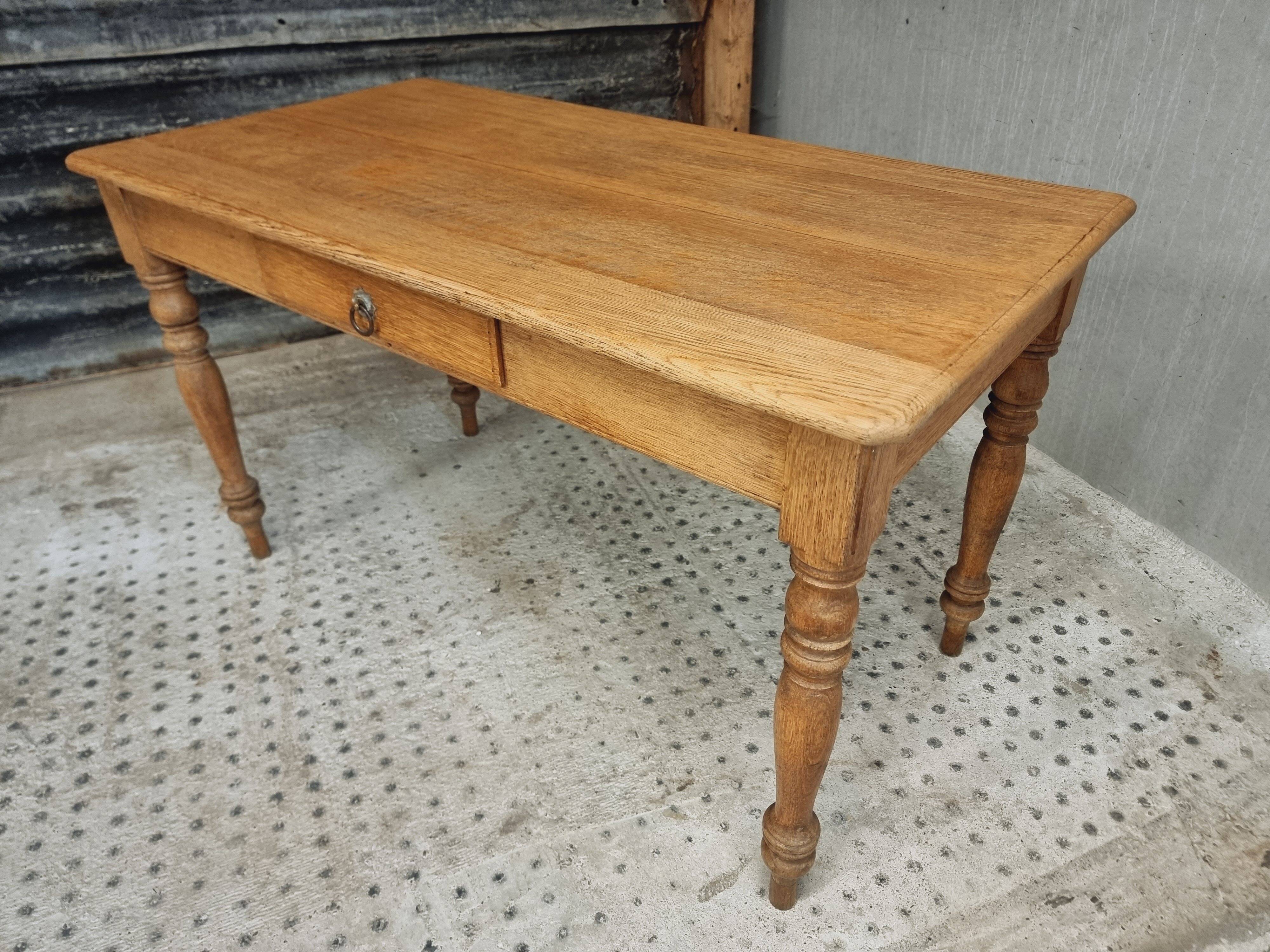 Antique oak table dining table kitchen table 69 x 130 cm