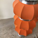 Orange and metal table lamp