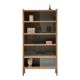Vintage bookcase in solid oak.