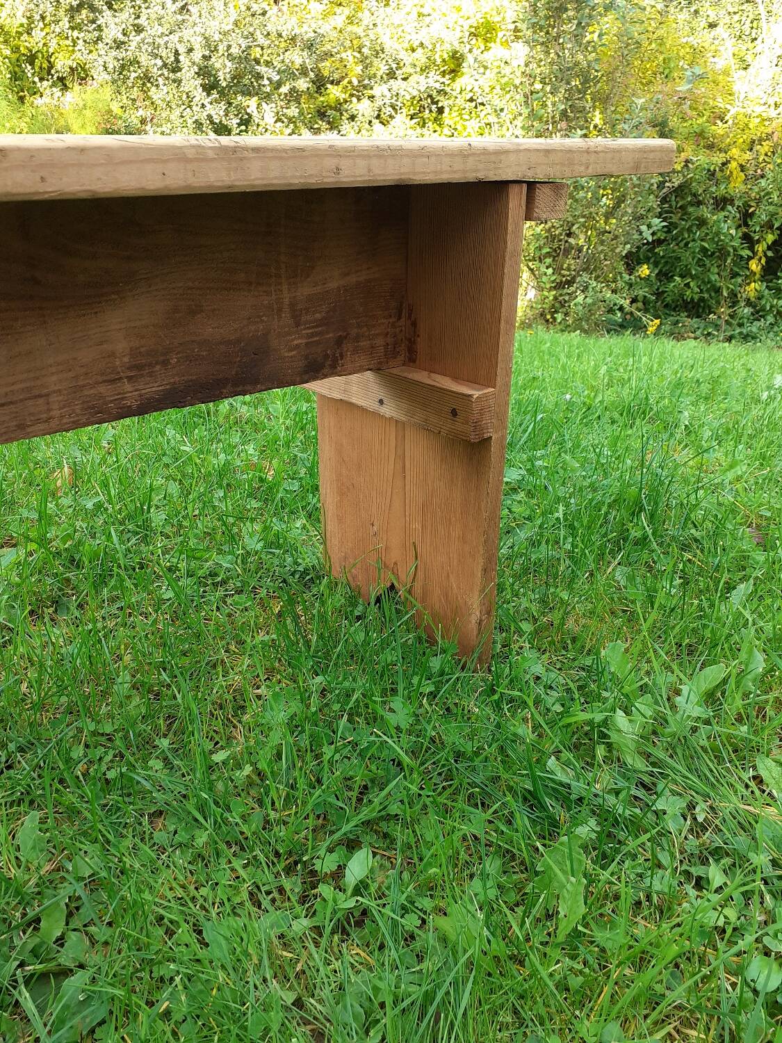 Wooden bench