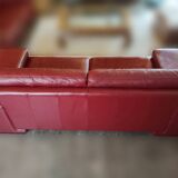 Red Leather Sofa