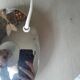 Pair of vintage 1980s wood and chrome ocean liner lamps