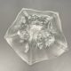 Small vintage glass bowl with flowers Walther Glas – Evita, Germany