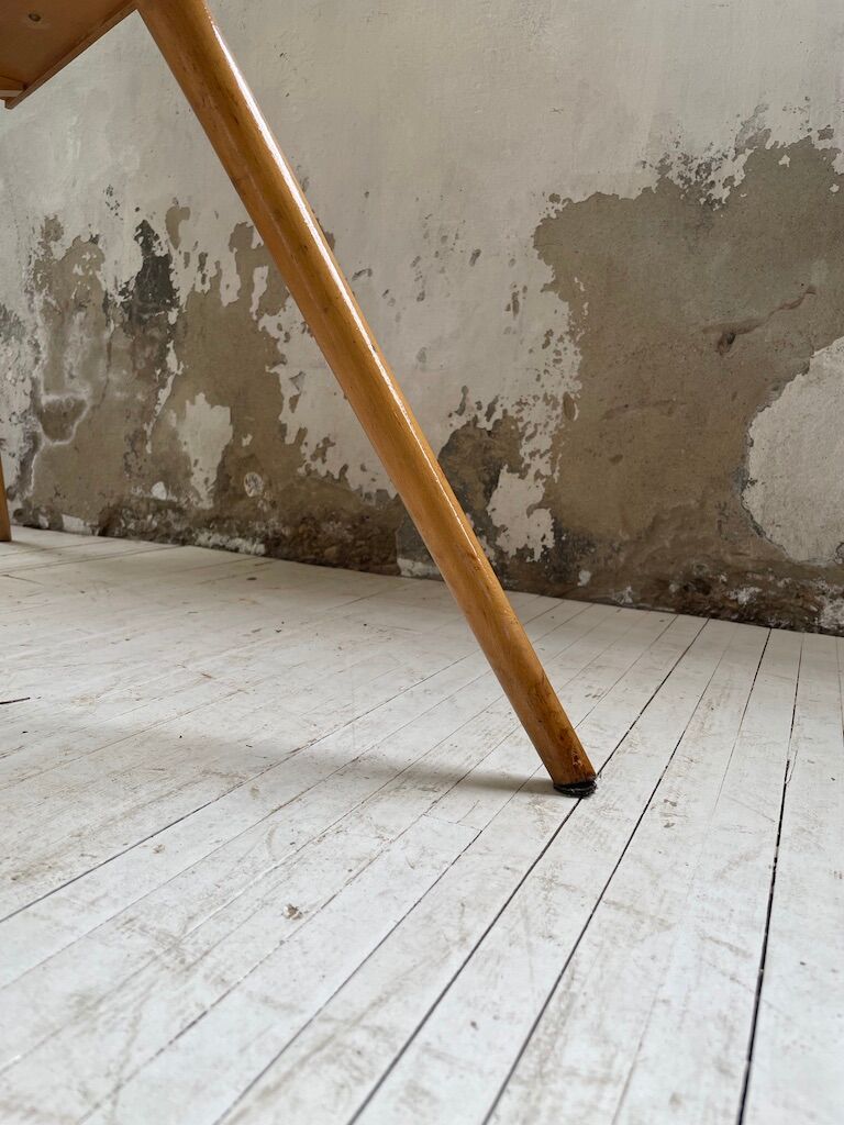 Vintage oak compass desk