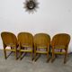 Lot de 4 chaises scandinave möbelfabrik glostrup orme massif vintage 70