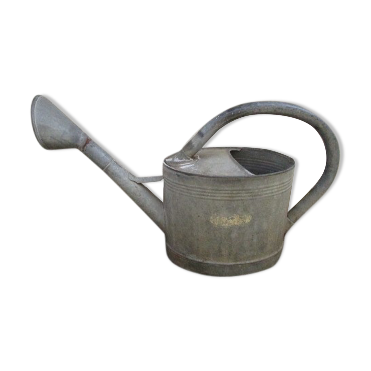 Old zinc watering can