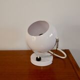 Eyeball space age white wall light from the 70s