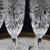 6 champagne flutes Cristal de Lorraine