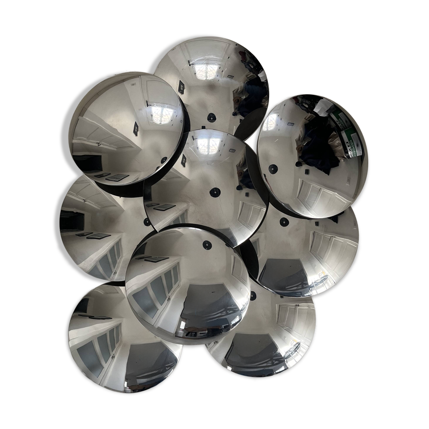 Large "disc model" wall light by Gioffredo Reggiani 1960