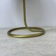 Vintage Mushroom table lamp with gold metal base , 1970s