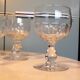12 faceted crystal stemmed glasses from 1900