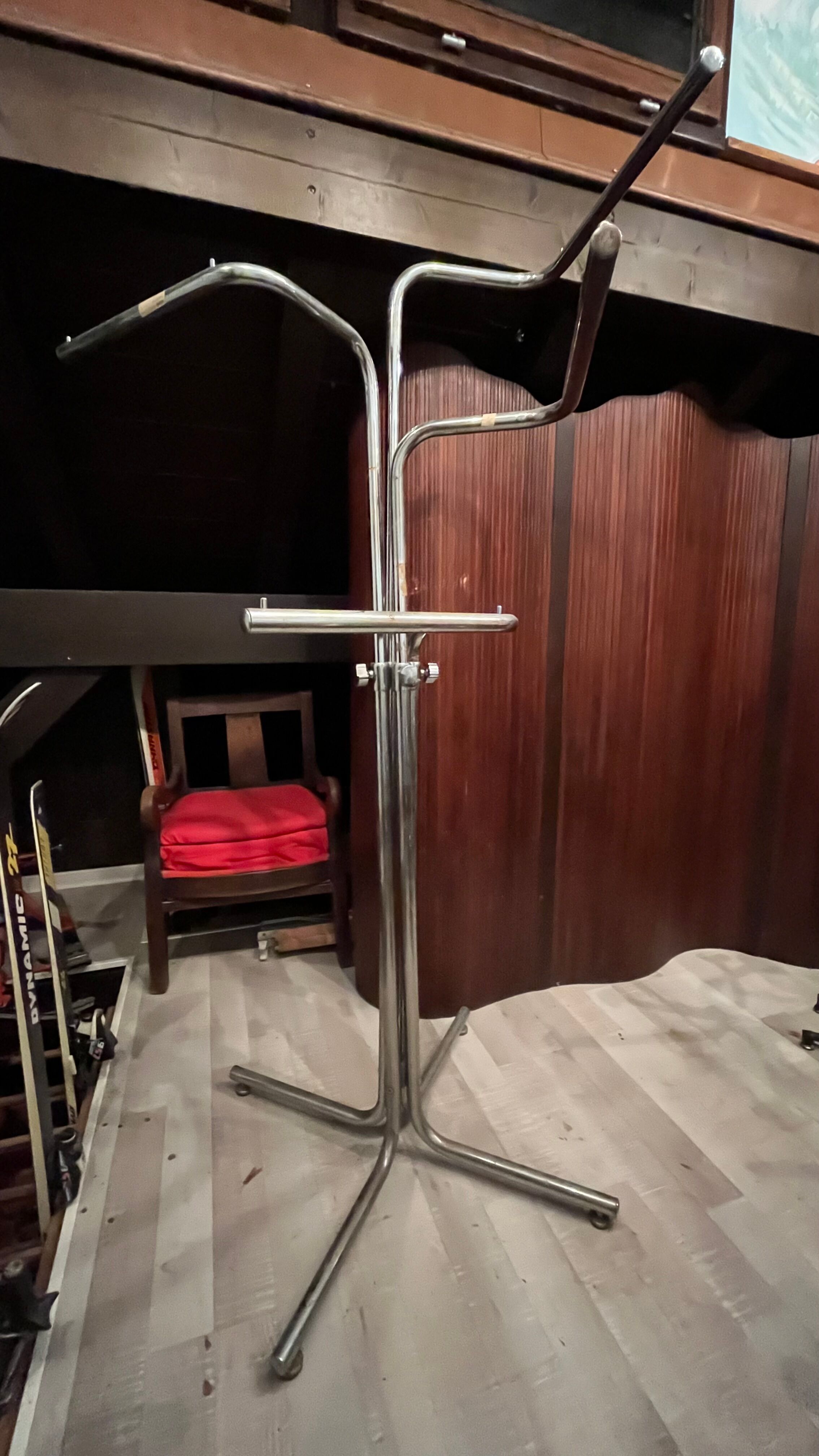 Wearing vintage coat rack