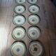 10 old flat plates Terre de fer