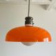 Orange vintage pendant lamp by Alessandro Pianon for Vistosi, Italy year 60