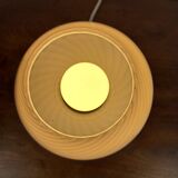 Pair of vintage Murano blown glass mushroom bedside lamps