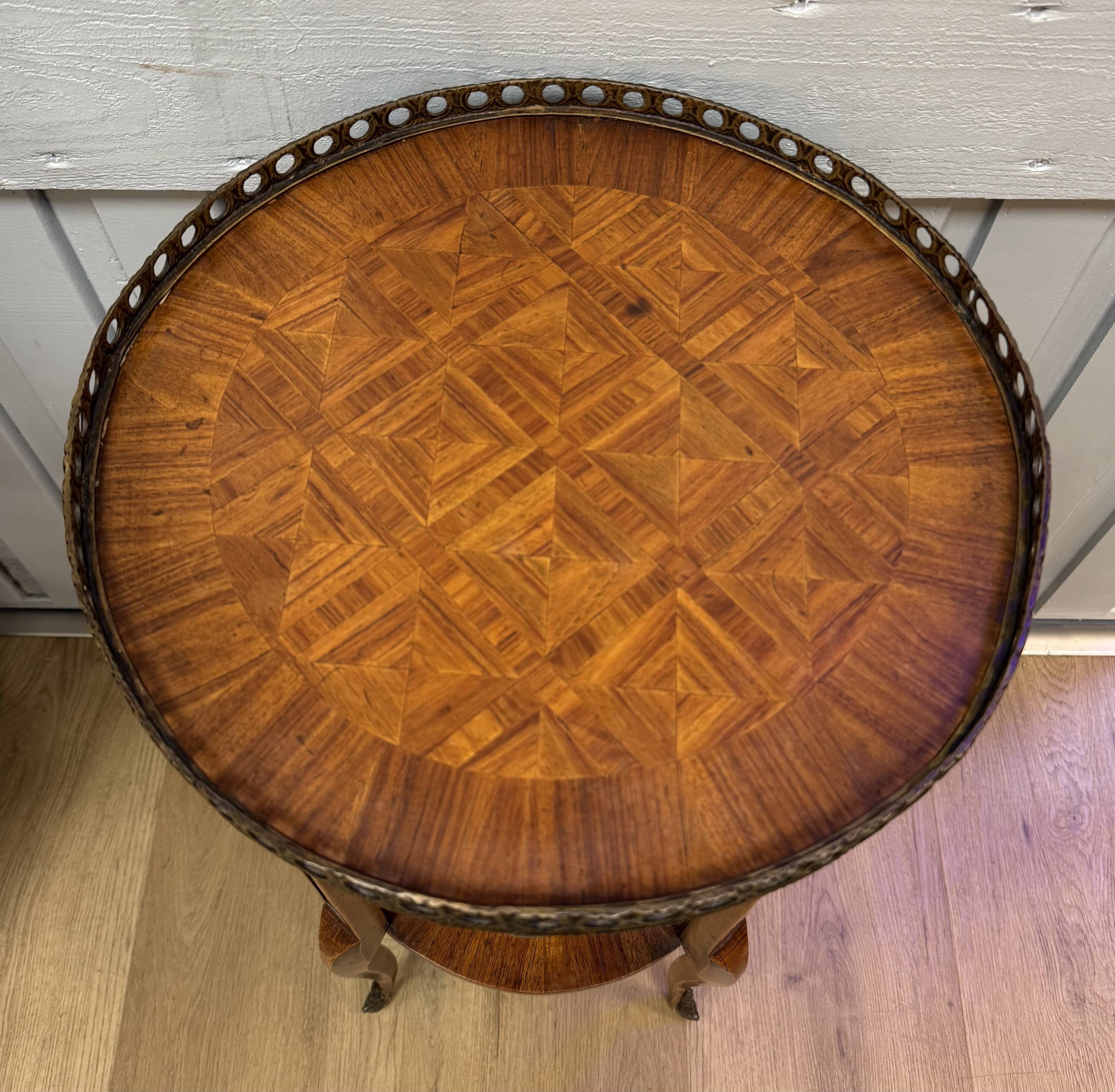 Transitional style side table