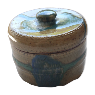 Box with ceramic lid.