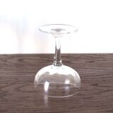 Set of 4 glass champagne glasses
