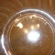 Coupelle en verre rosé striée