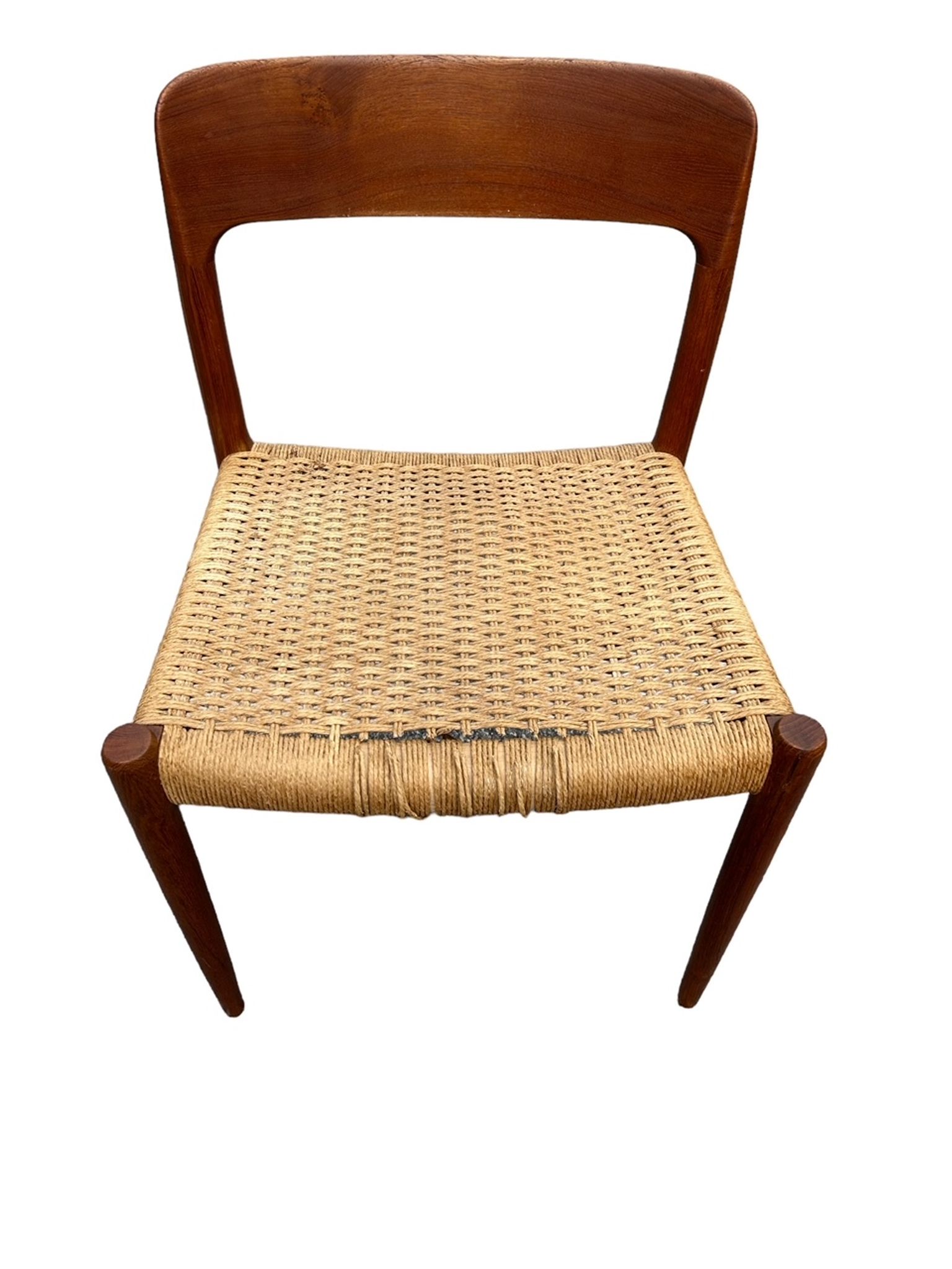 6 Niels Otto Moller chairs model 75
