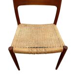 6 chaises Niels Otto Moller modéle 75