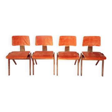 Série de 4 Chaises Hillestack, Robin Day, 1950