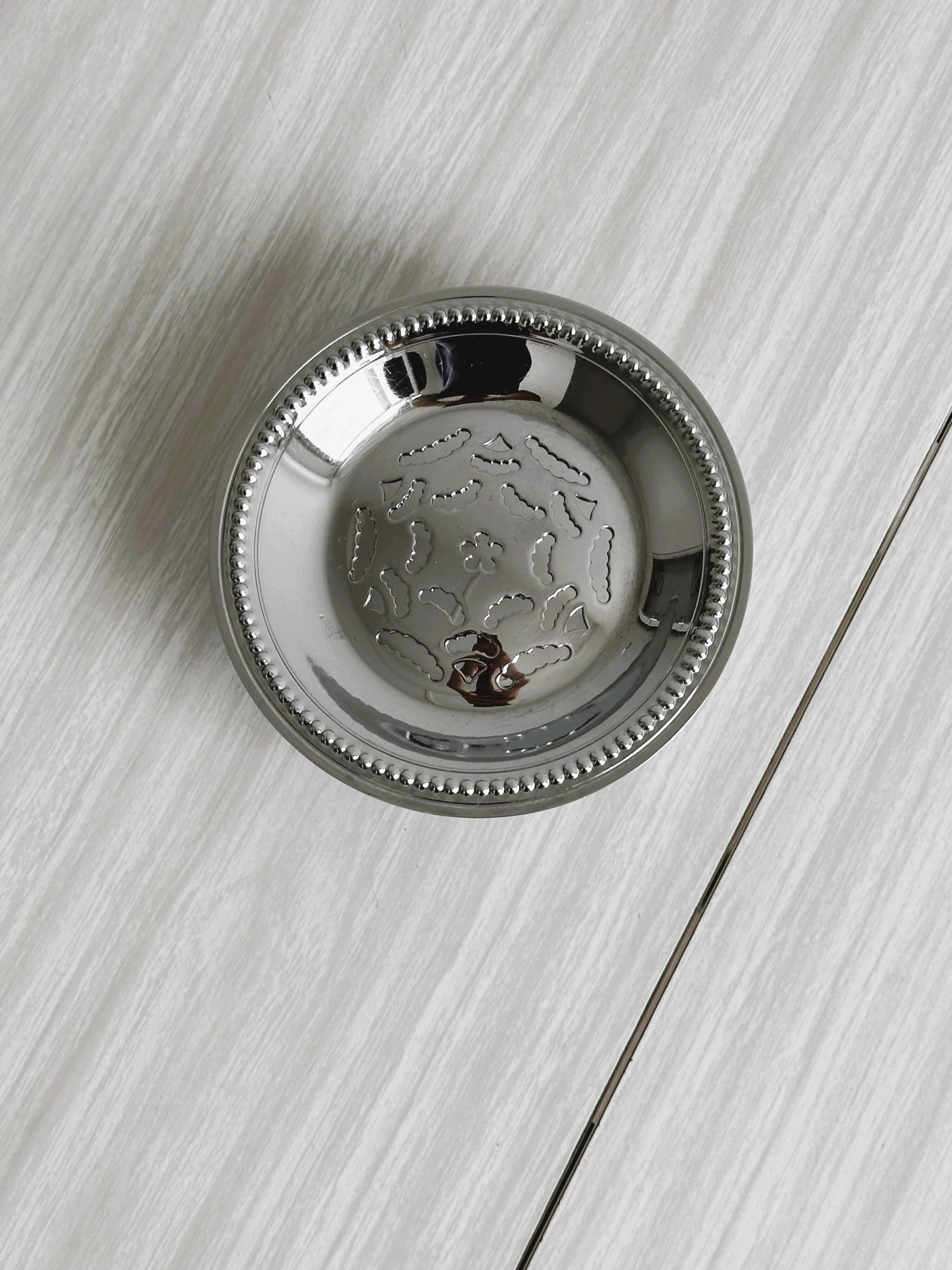 Coquillor butter dish in stainless steel