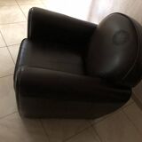 Vintage leather club chair