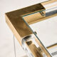 Console en laiton et plexiglas par Fabian
