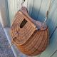 Large handmade wicker fishing basket