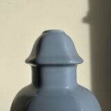 Light blue purple ceramic lamp base H:25cm