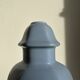 Light blue purple ceramic lamp base H:25cm