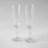Pair of fluted flutes