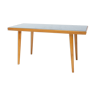 Table basse en verre opaxite du milieu du siècle, années 1960, Tchécoslovaquie