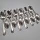 Small silver-plated metal spoons
