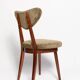 Fauteuil vintage olive vert cœur en velours, Europe, 1960s