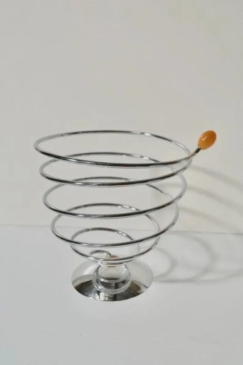 Vintage spiral fruit bowl "Flashdue Italy" - 1980s - Italian design