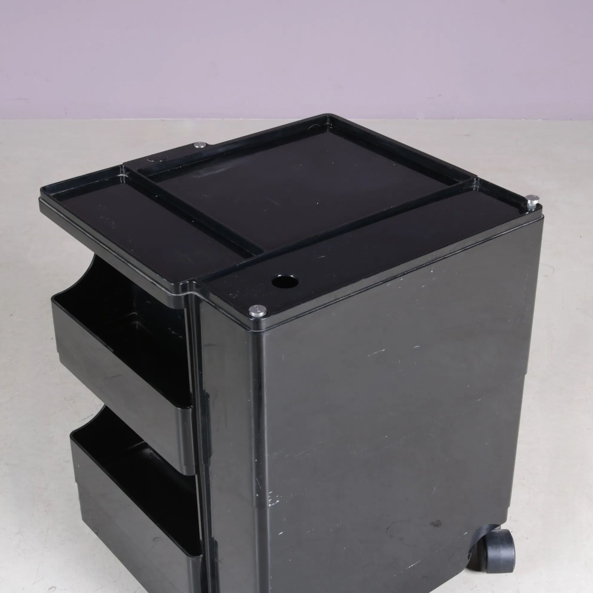1970s low model Boby trolley Joe Colombo for Bieffeplast Italy