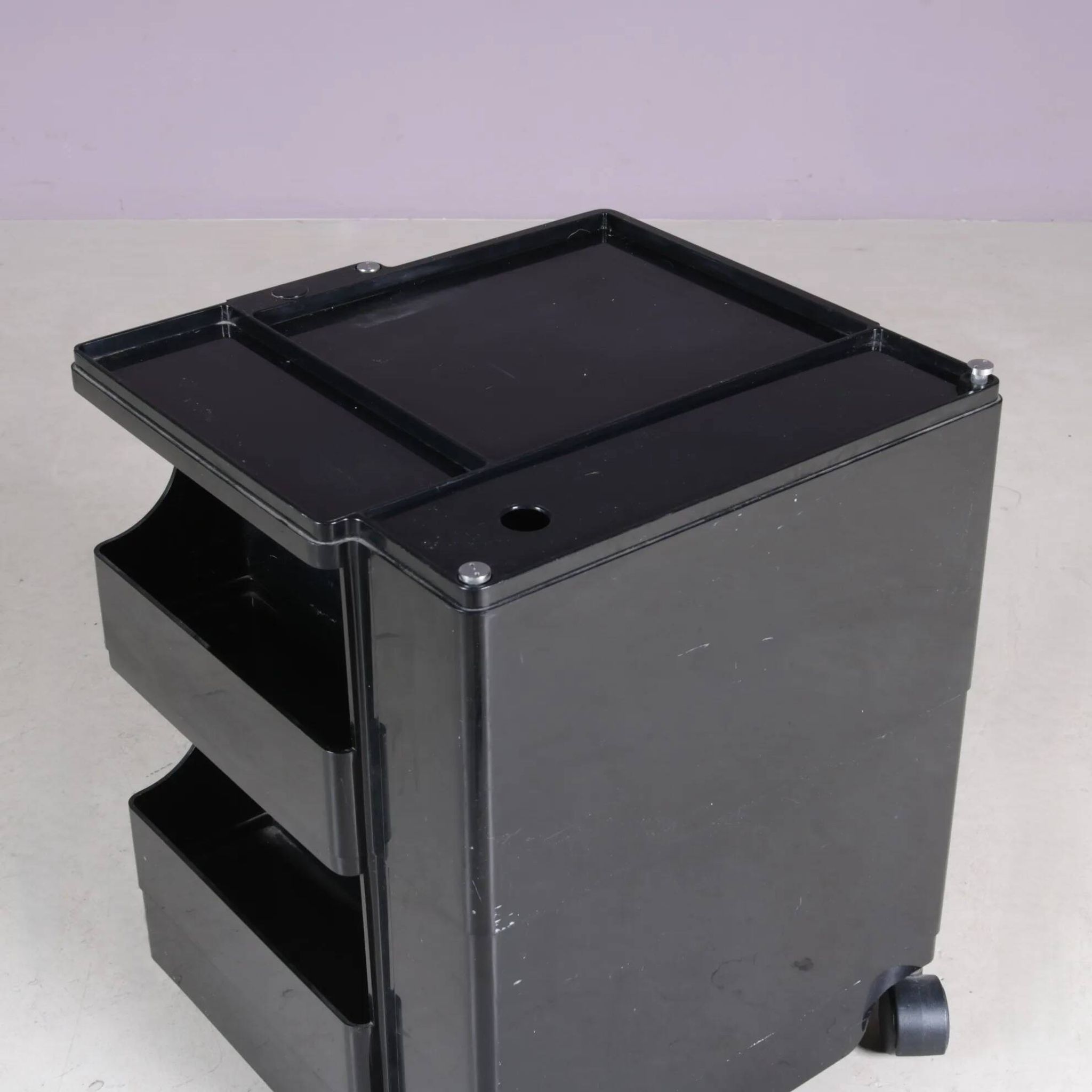 1970s low model Boby trolley Joe Colombo for Bieffeplast Italy
